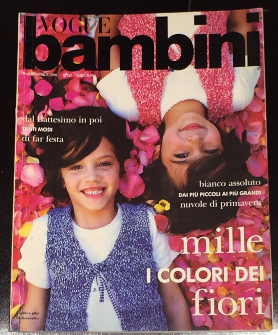 Vintage VOGUE BAMBINI Kids Children Enfant Fashion ITALIA Magazine March 1995
