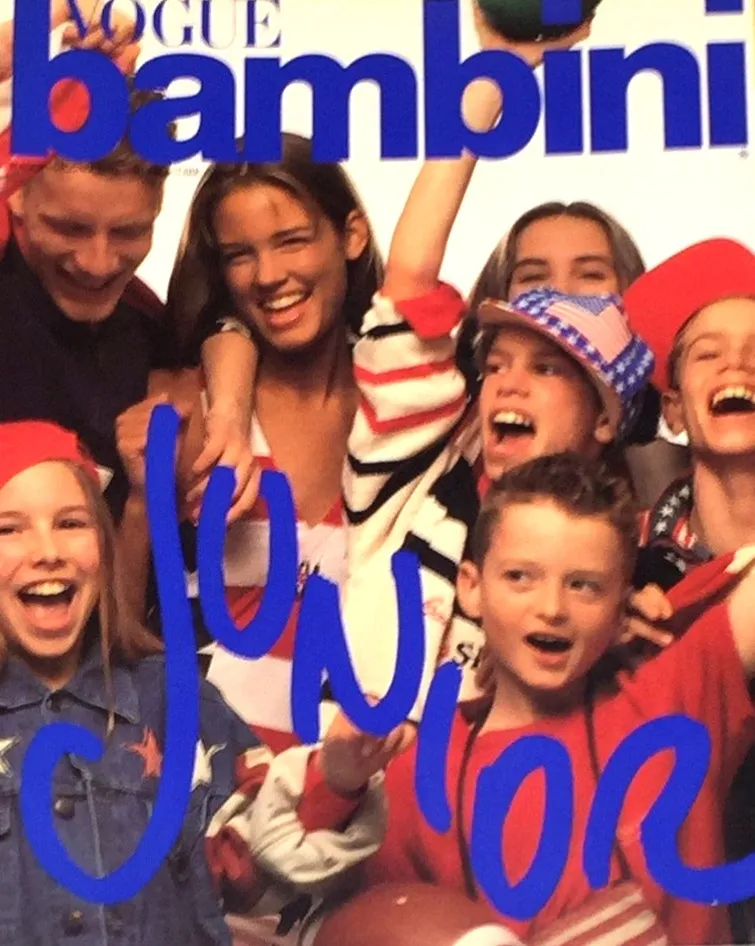 Vintage VOGUE BAMBINI Kids Children Enfant Fashion ITALIA Magazine May 1992