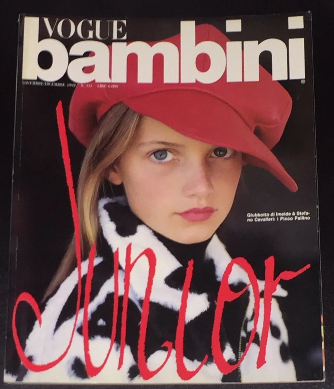 Vintage VOGUE BAMBINI Kids Children Enfant Fashion ITALIA Magazine November 1992