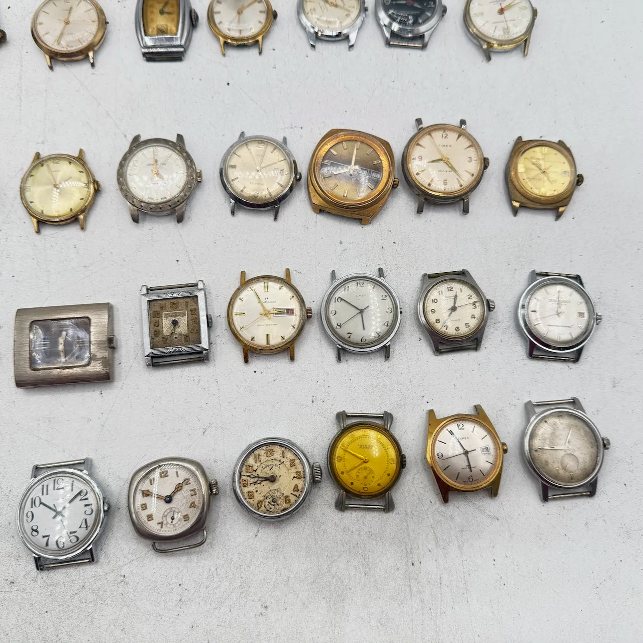 Vintage Waltham, Ingersoll, Timex, etc. Lot of 50 Men's Mechanical Wristwatch 9
