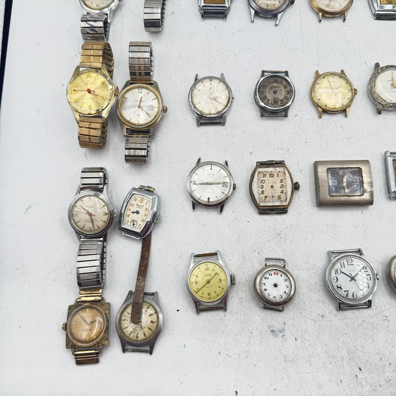 Vintage Waltham, Ingersoll, Timex, etc. Lot of 50 Men's Mechanical Wristwatch 9
