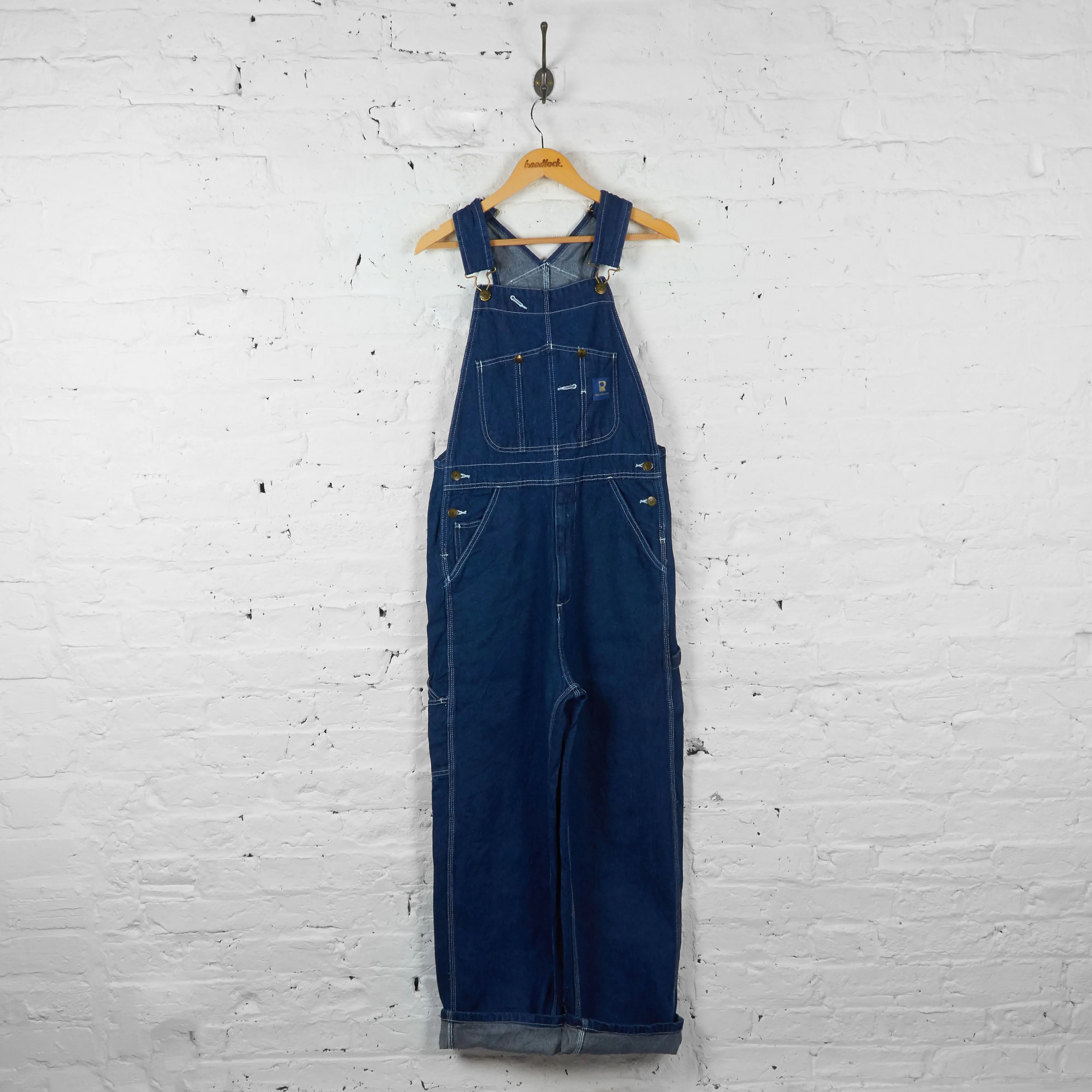 Vintage Workwear Dungarees - Blue - M