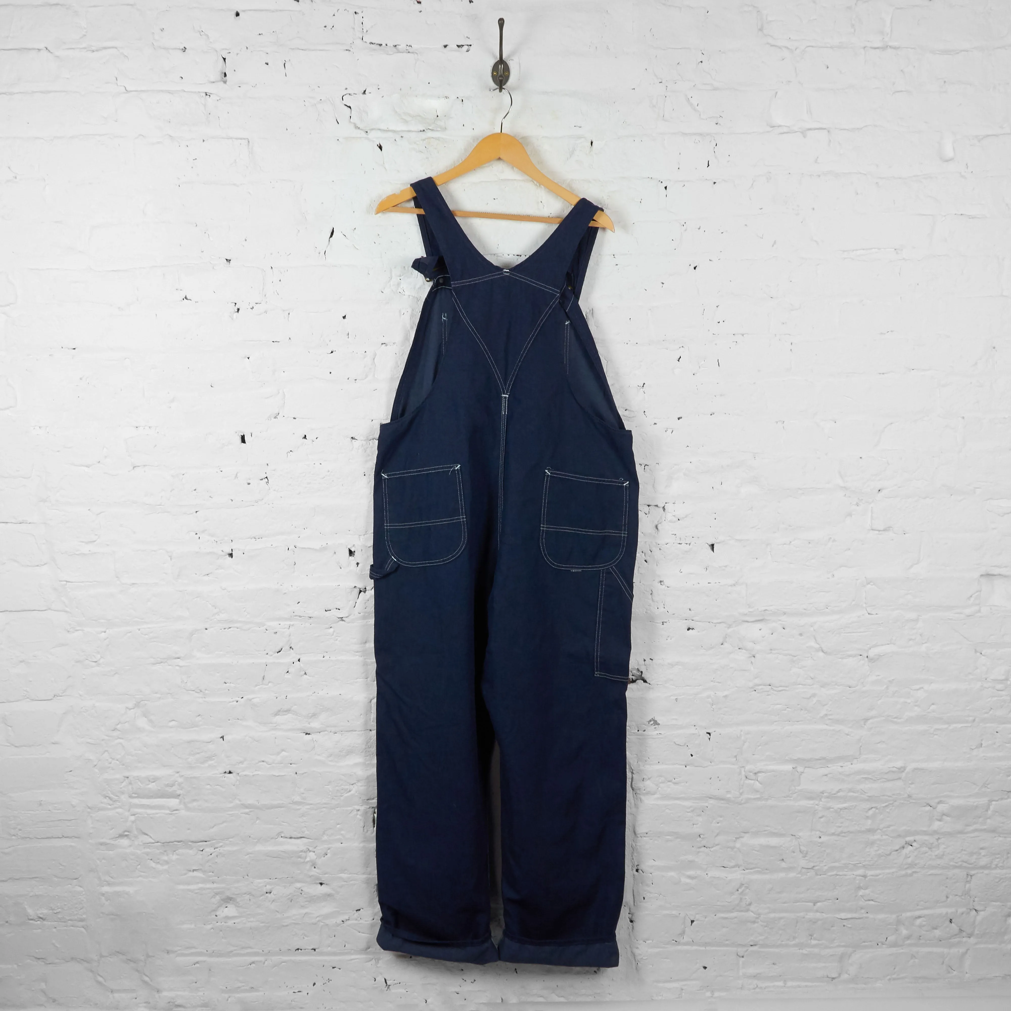 Vintage Workwear Dungarees - Blue - XXL
