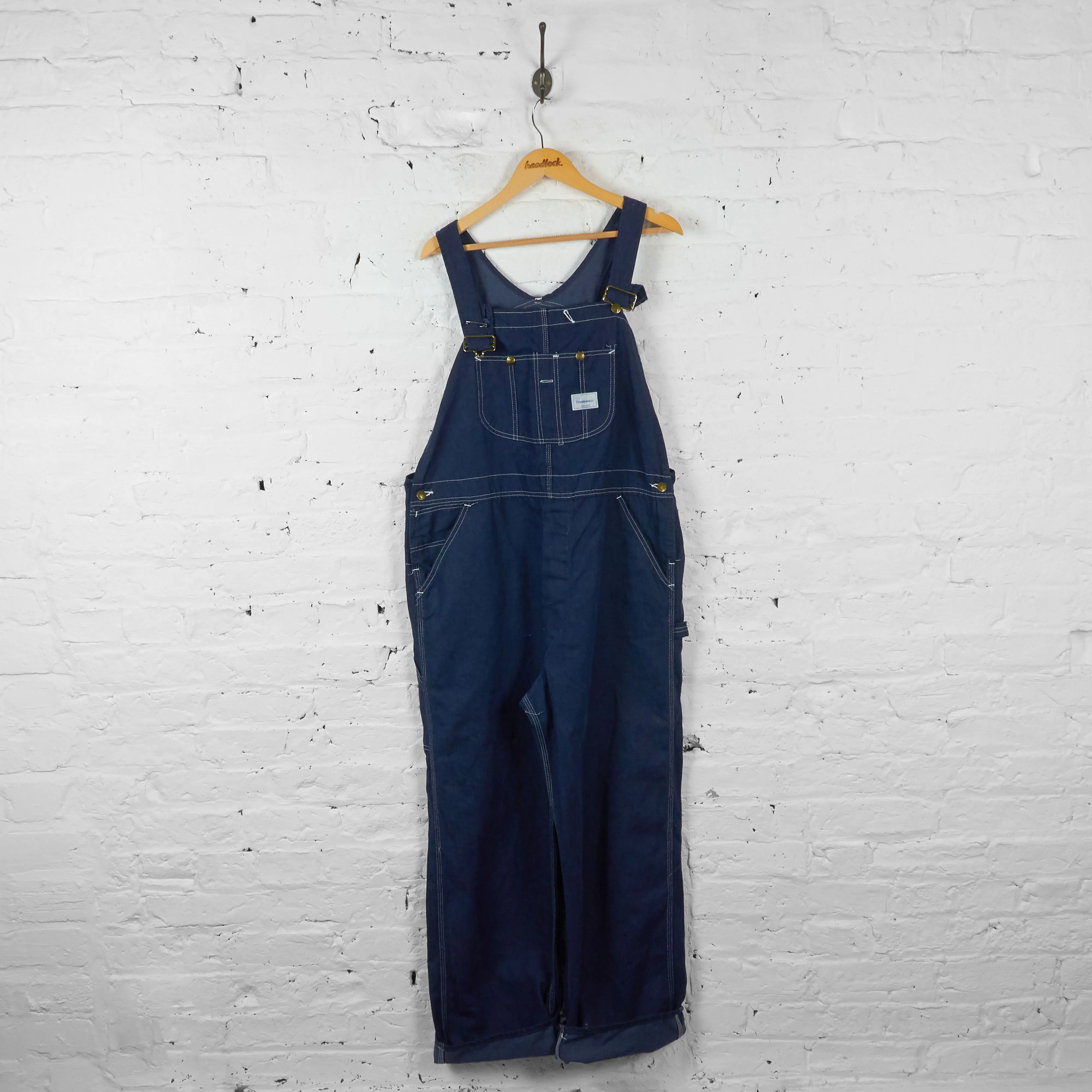Vintage Workwear Dungarees - Blue - XXL