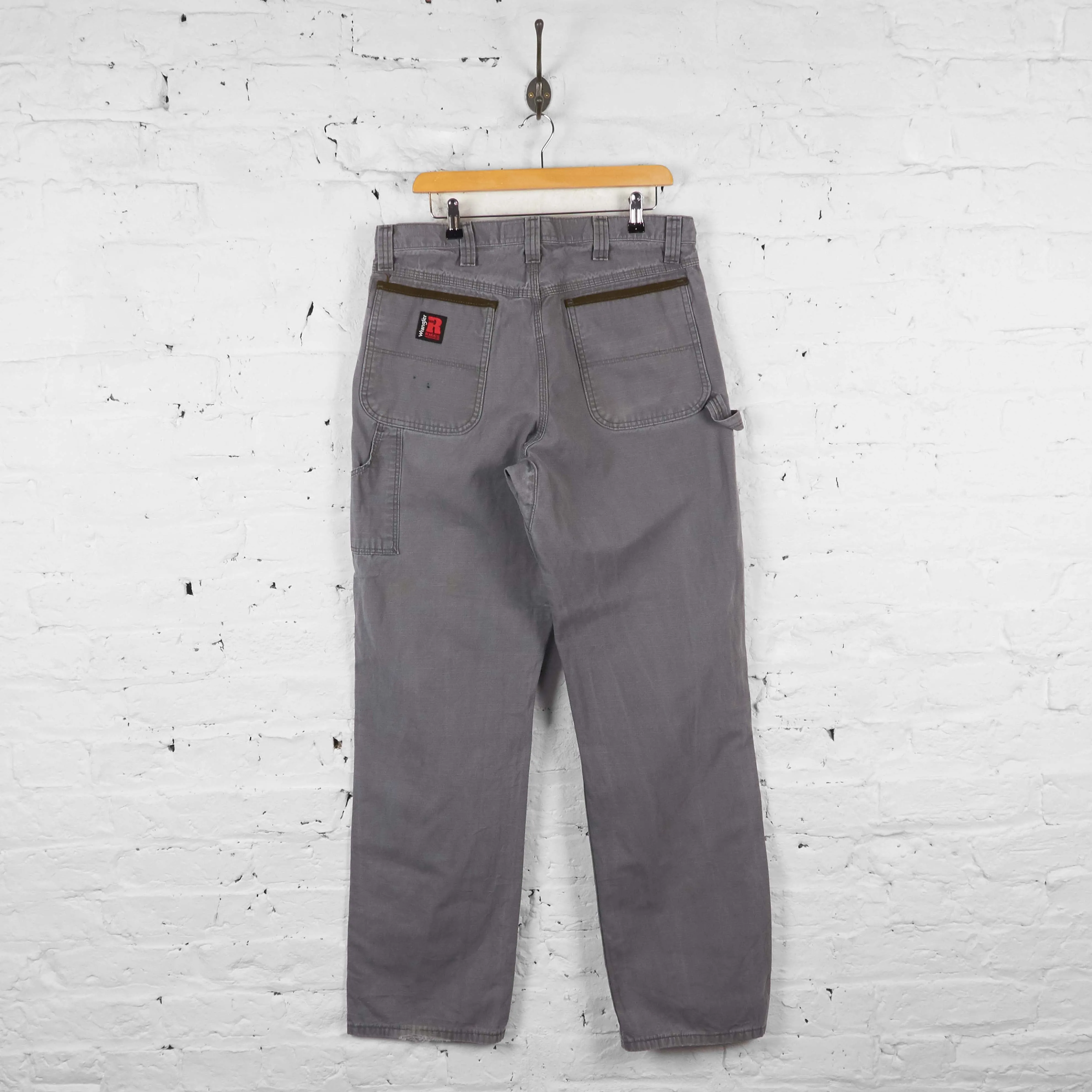 Vintage Wrangler Cargo Trousers - Grey - L