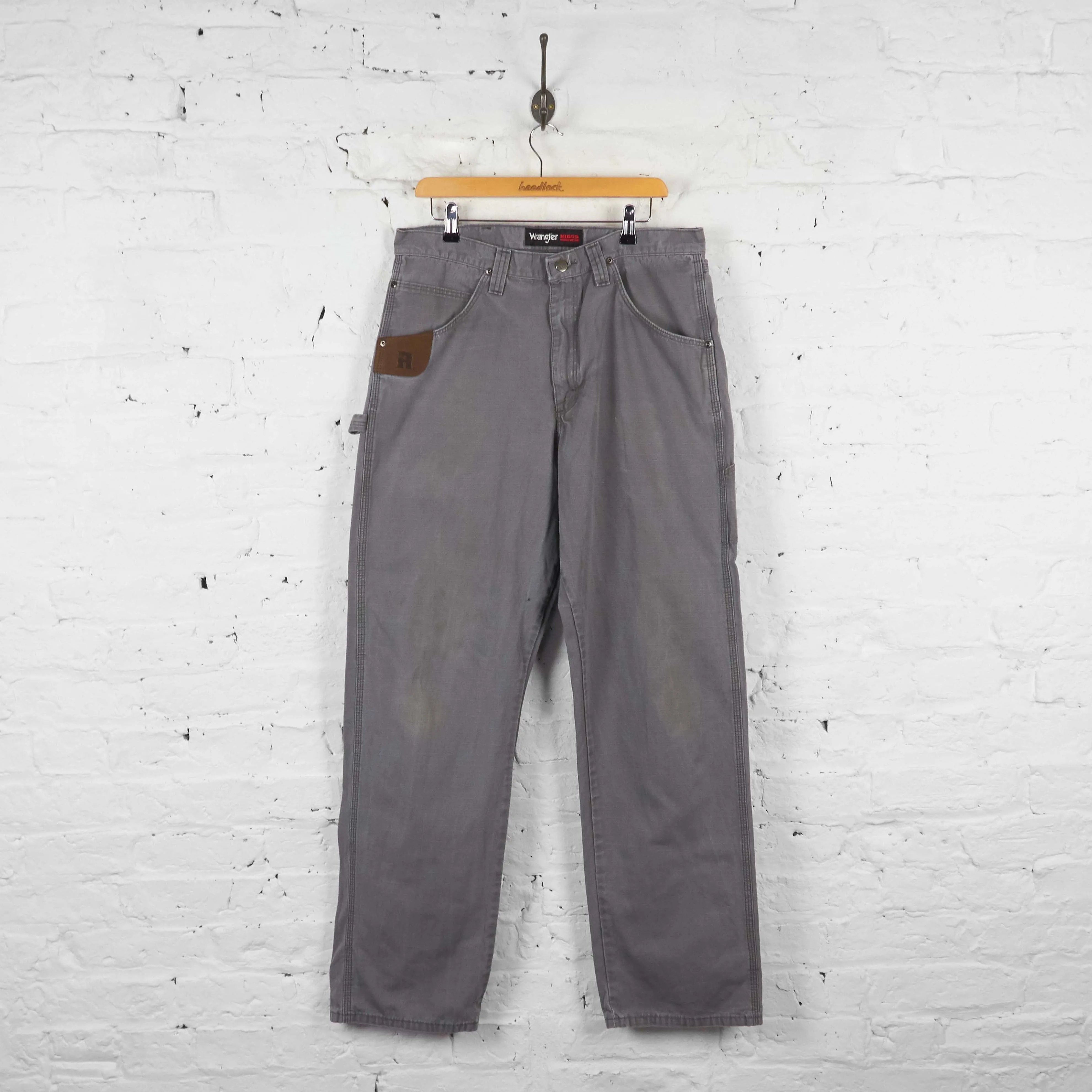 Vintage Wrangler Cargo Trousers - Grey - L