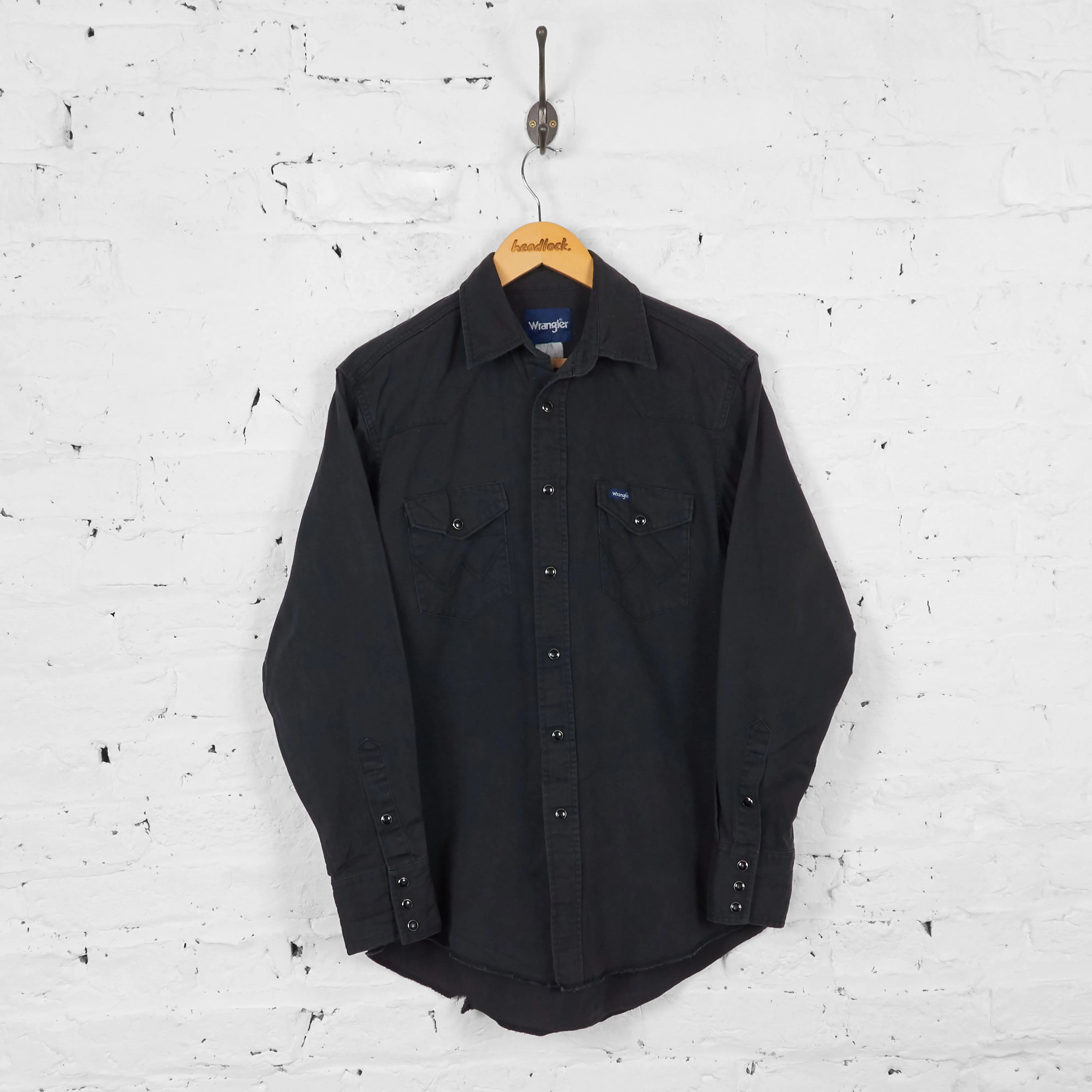 Vintage Wrangler Shirt - Black - M