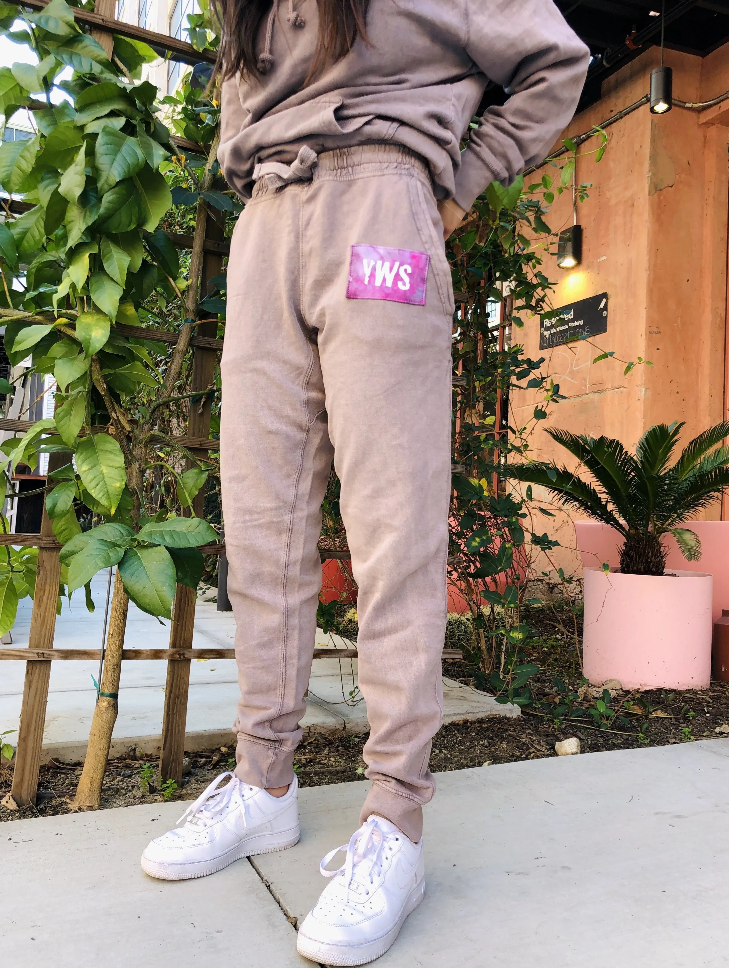 Vintage Zinc Tie Dye Patch Joggers