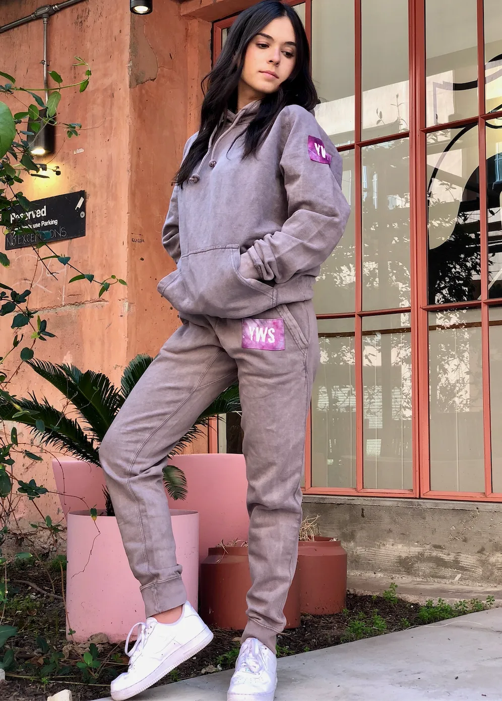 Vintage Zinc Tie Dye Patch Joggers