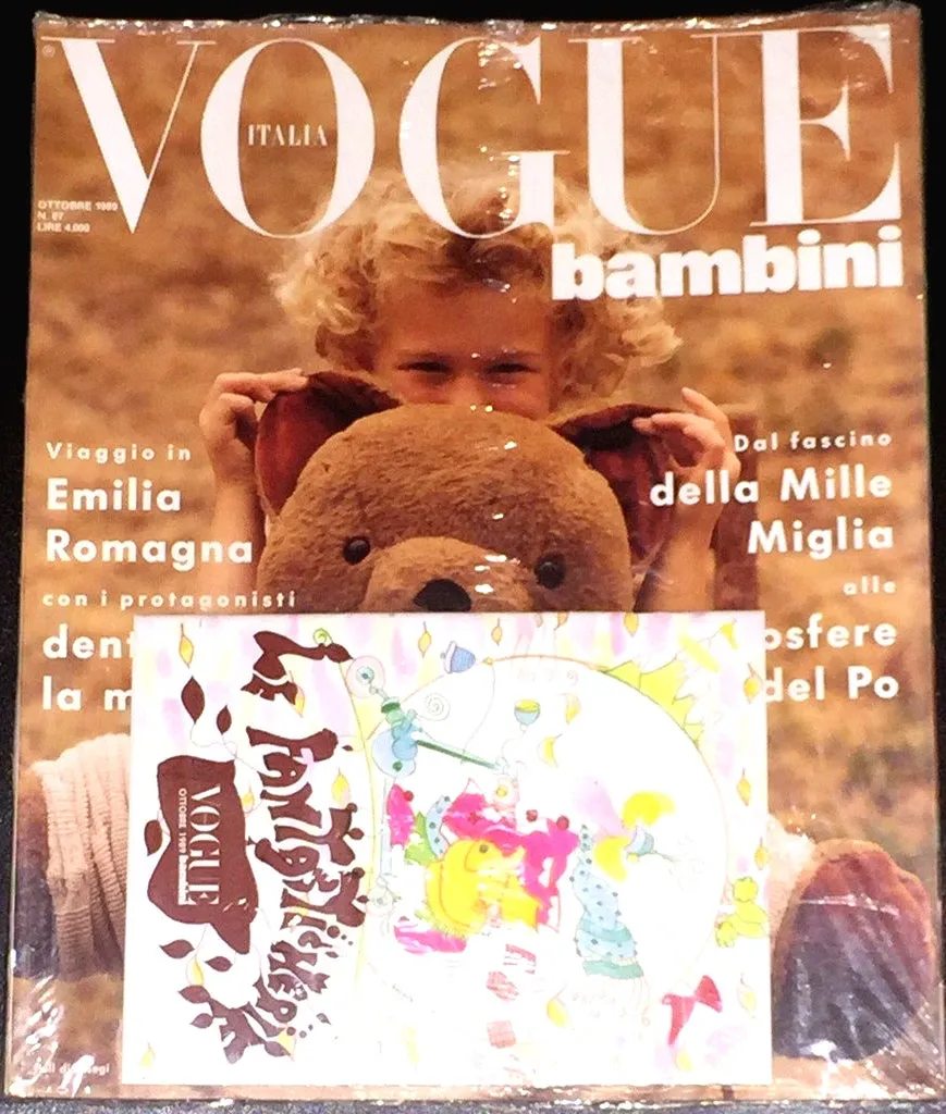 VOGUE BAMBINI Kids Children Enfant Fashion ITALIA Magazine October 1989 NEW