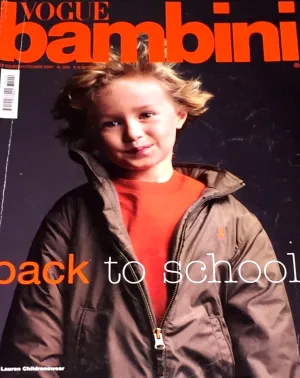 VOGUE BAMBINI Kids Children Enfant Fashion ITALIA Magazine September 2007