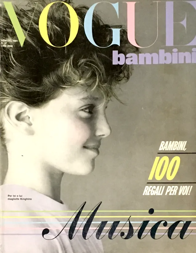 VOGUE Italia BAMBINI Kids Children Enfant Fashion RARE Magazine Winter 1981 #37