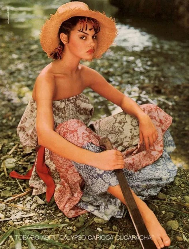 VOGUE Italia Magazine March 1977 POLLY ELTES Eva Malstrom ISABELLE WEINGARTEN