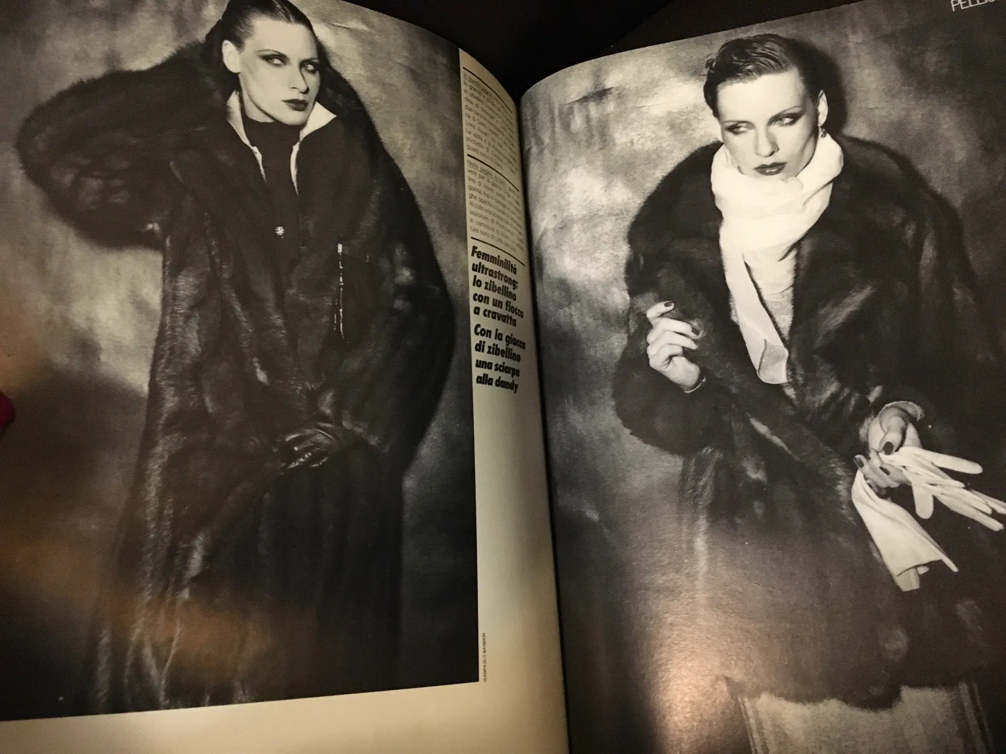 VOGUE Italia Magazine November 1974 DENISE HOPKINS Rene Russo VALENTINA CORTESE