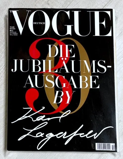 VOGUE Magazine Germany October 2009 30th Anniversary Karl Lagerfeld BRUCE WEBER Peter Lindbergh