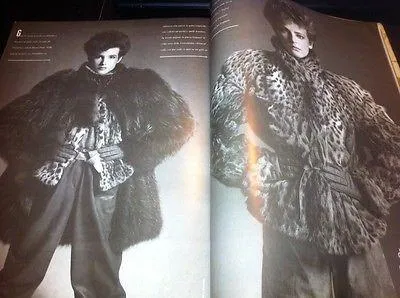 VOGUE Magazine Italia November 1981 NANCY DEWEIR Joan Severance ANDIE MACDOWELL Bruce Weber