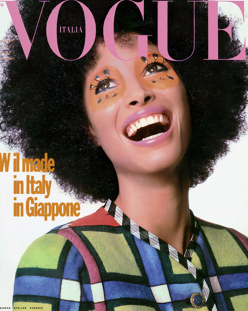 VOGUE Magazine Italia November 1990 CHRISTY TURLINGTON Italian Fashion In Japan