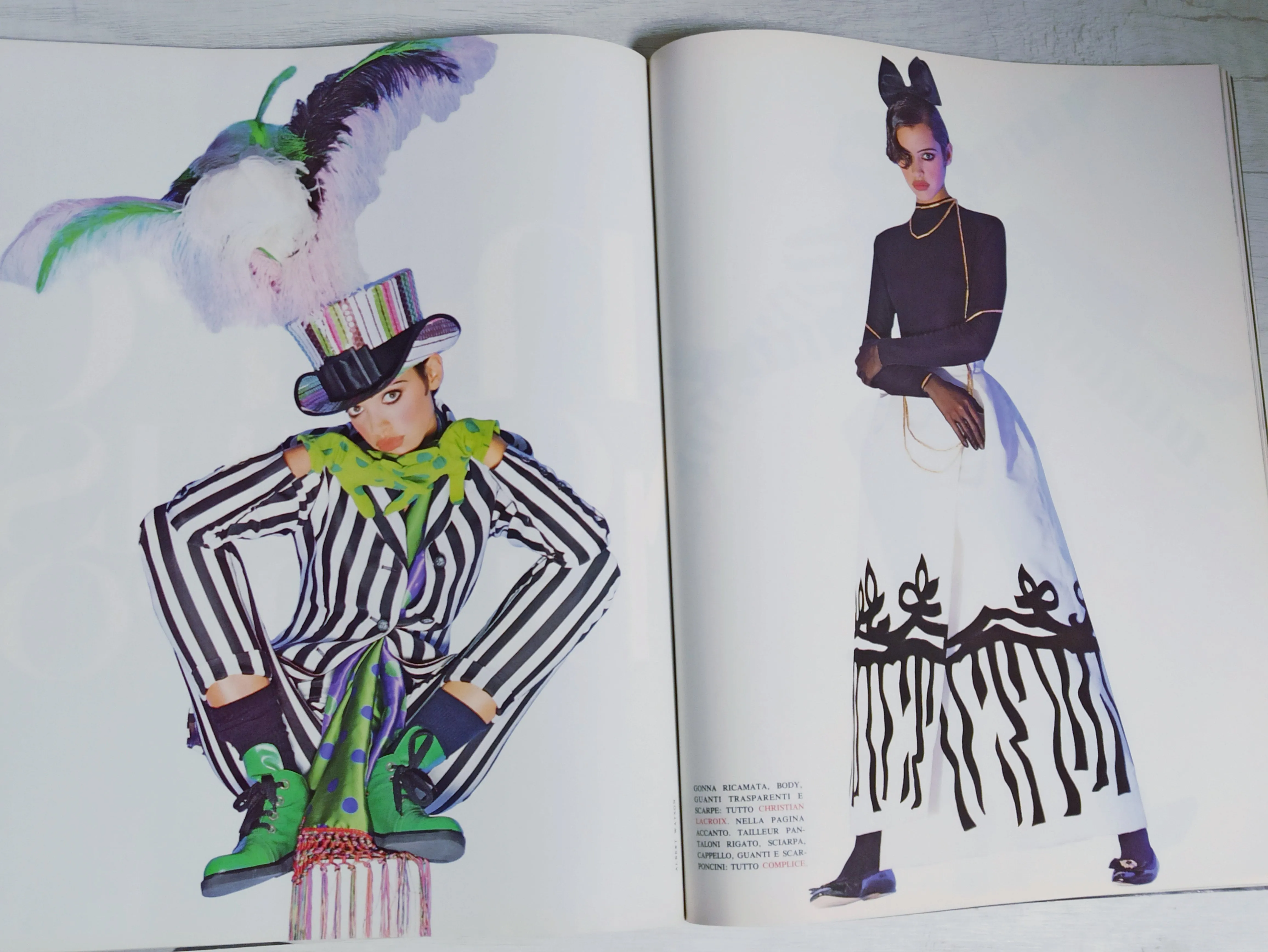 VOGUE Magazine Italia November 1992 MADONNA Kate Moss CHRISTY TURLINGTON Yasmeen Ghauri