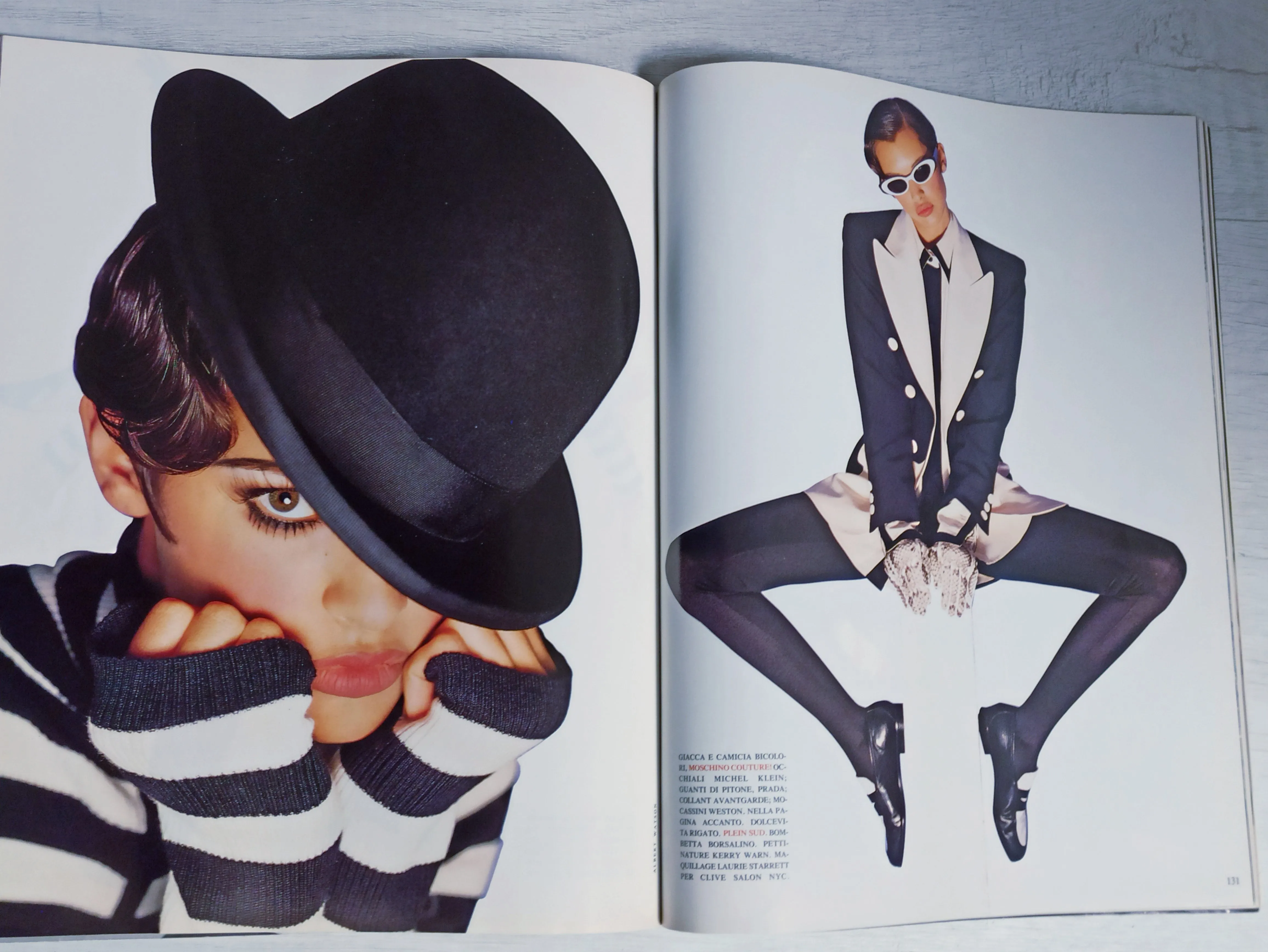 VOGUE Magazine Italia November 1992 MADONNA Kate Moss CHRISTY TURLINGTON Yasmeen Ghauri
