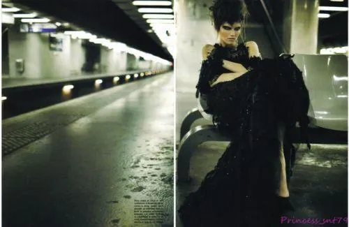 VOGUE Magazine Italia Unique September 2007 ANJA RUBIK Kasia Struss SASHA PIVOVAROVA Roversi