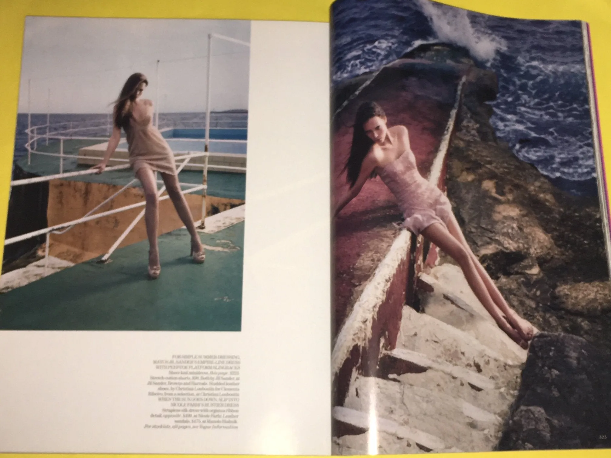 VOGUE Magazine UK March 2004 NATALIA VODIANOVA Daria Werbowy JESSICA MILLER Corinne Day