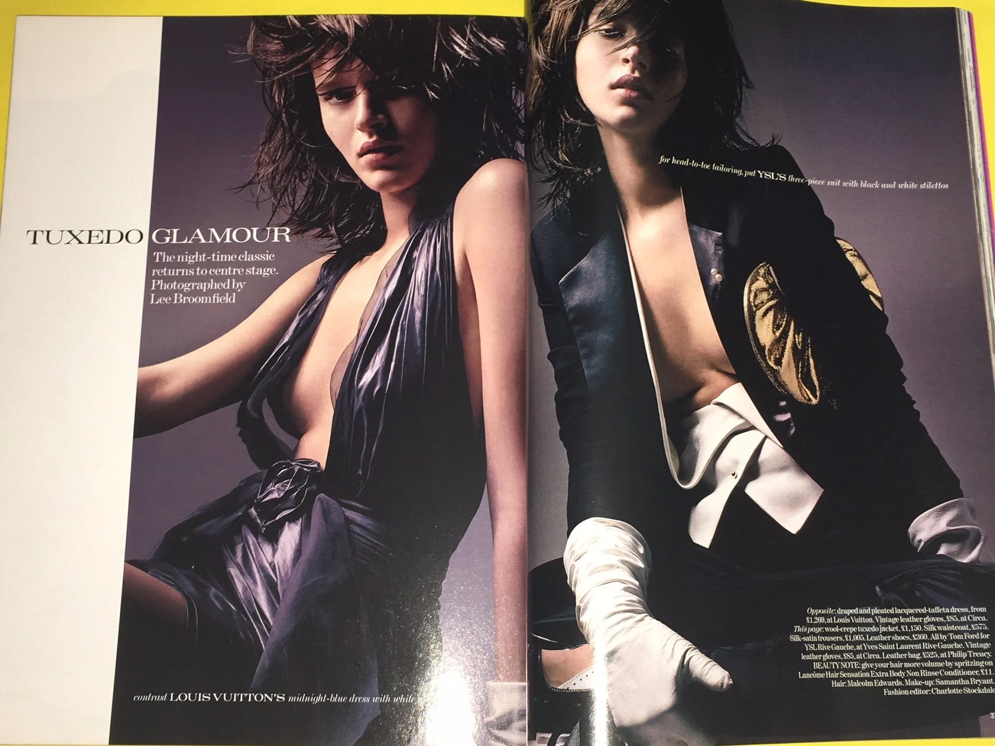 VOGUE Magazine UK March 2004 NATALIA VODIANOVA Daria Werbowy JESSICA MILLER Corinne Day