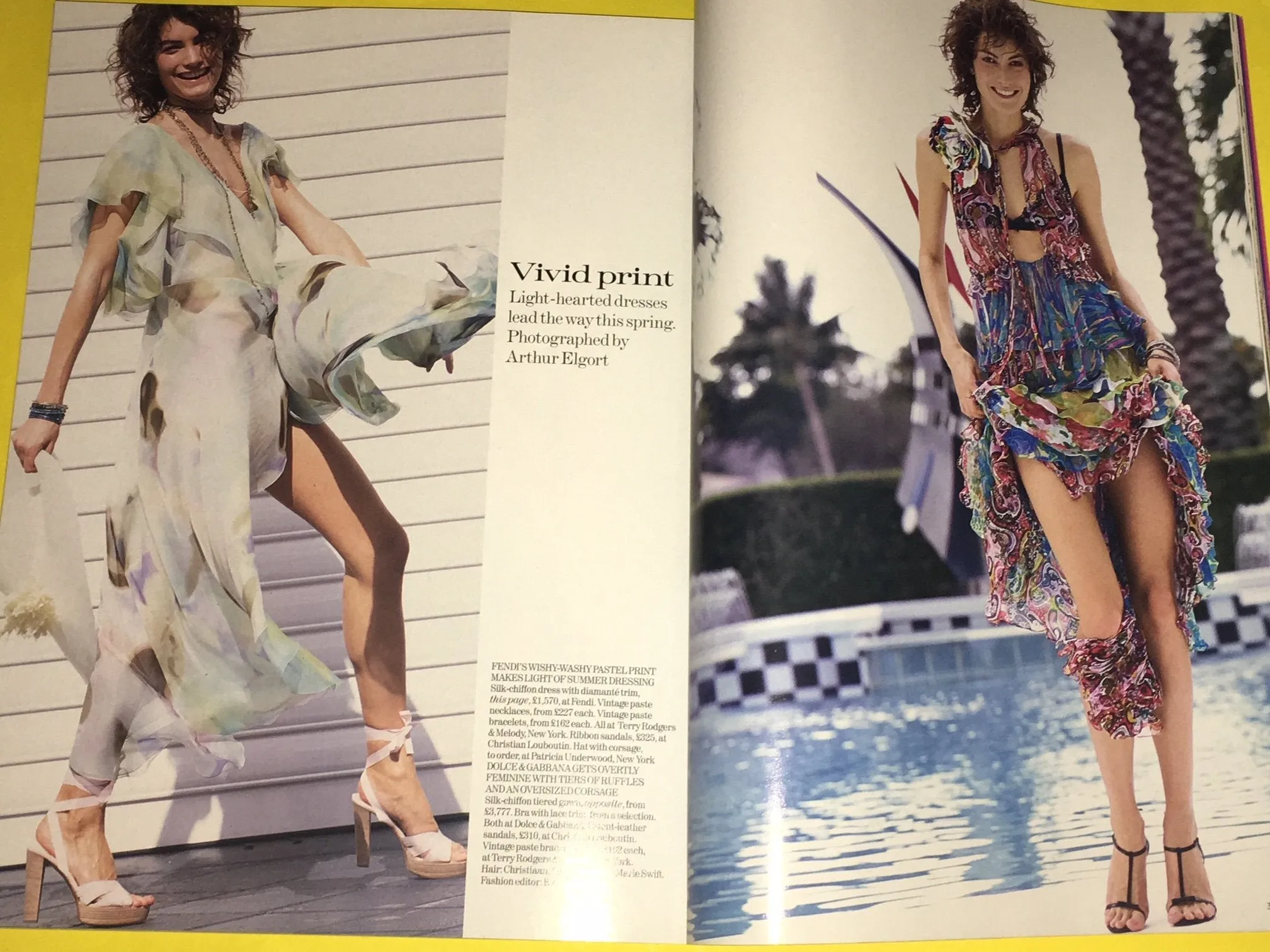 VOGUE Magazine UK March 2004 NATALIA VODIANOVA Daria Werbowy JESSICA MILLER Corinne Day