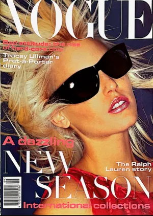 VOGUE Magazine UK September 1994 NADJA AUERMANN Linda Evangelista SHALOM HARLOW