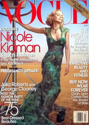 VOGUE Magazine US July 2008 NICOLE KIDMAN Daria Werbowy RAQUEL ZIMMERMANN