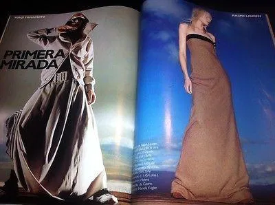 VOGUE Spain Magazine August 2001 KAROLINA KURKOVA Raica Oliveira