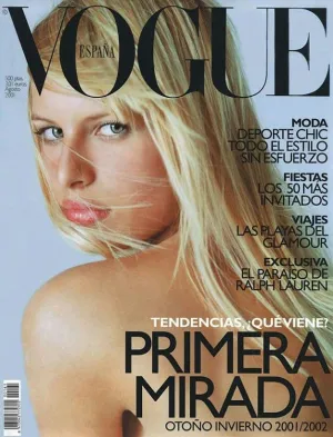 VOGUE Spain Magazine August 2001 KAROLINA KURKOVA Raica Oliveira