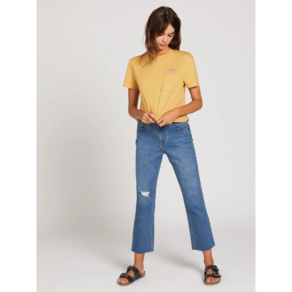 VOLCOM POCKET DIAL TEE DUSTY GOLD