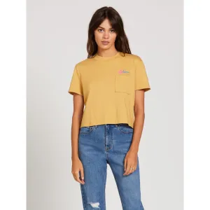 VOLCOM POCKET DIAL TEE DUSTY GOLD