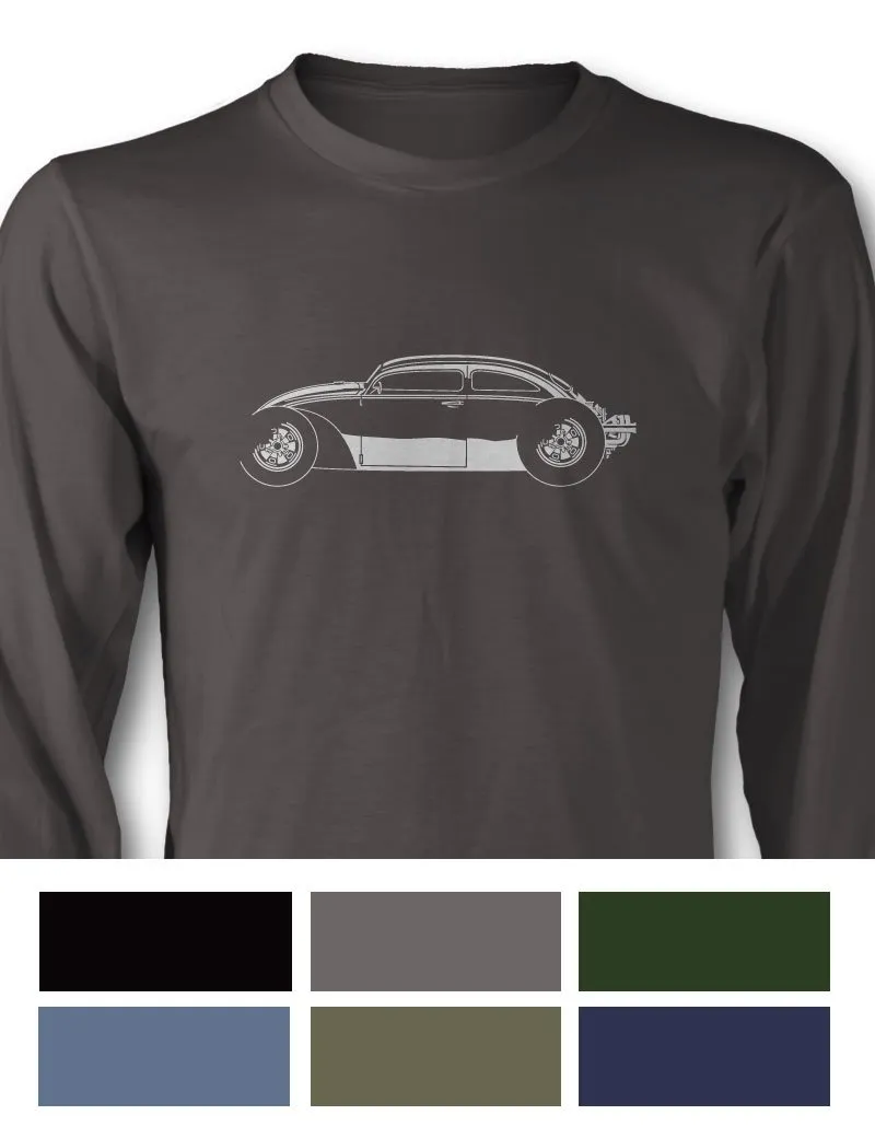 Volkswagen Beetle "VolksRod" T-Shirt - Long Sleeves - Side View