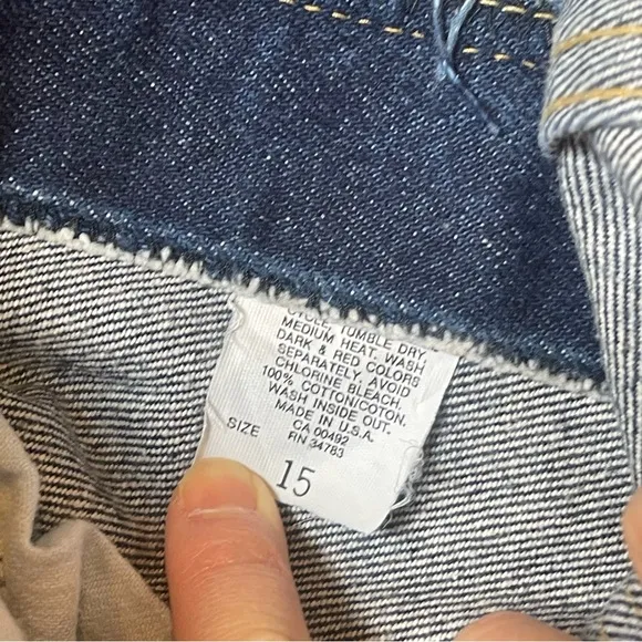 VTG 80s Lee Straight Leg Darkwash Jeans Union Made in USA Wait 28-30&quot;