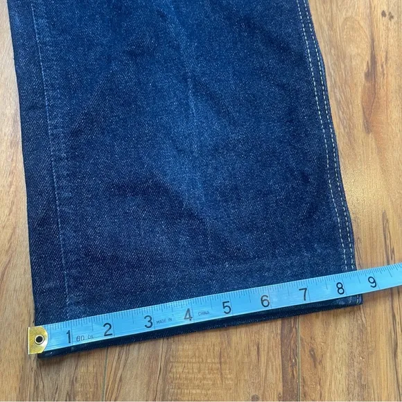 VTG 80s Lee Straight Leg Darkwash Jeans Union Made in USA Wait 28-30&quot;