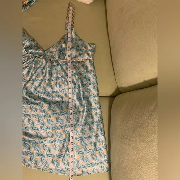 VTG Oscar Dela Renta Pink Label Chemise Robe Set XL Hollywood Glam Quiet Luxury
