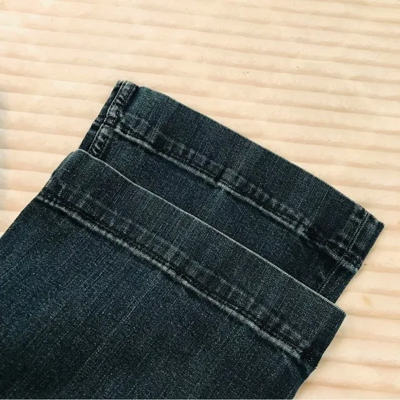 VTG y2K Lacoste Jeans High Rise Patch Pocket Flare Leg Stretch Denim Size 40 8