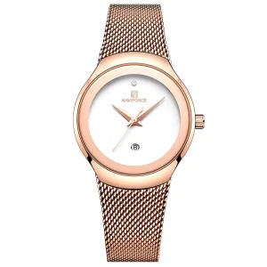 Watch Women Fashion Dress Quartz Watches Lady Stainless Steel Waterproof Wristwatch Simple Girl Clock Relogio Feminino