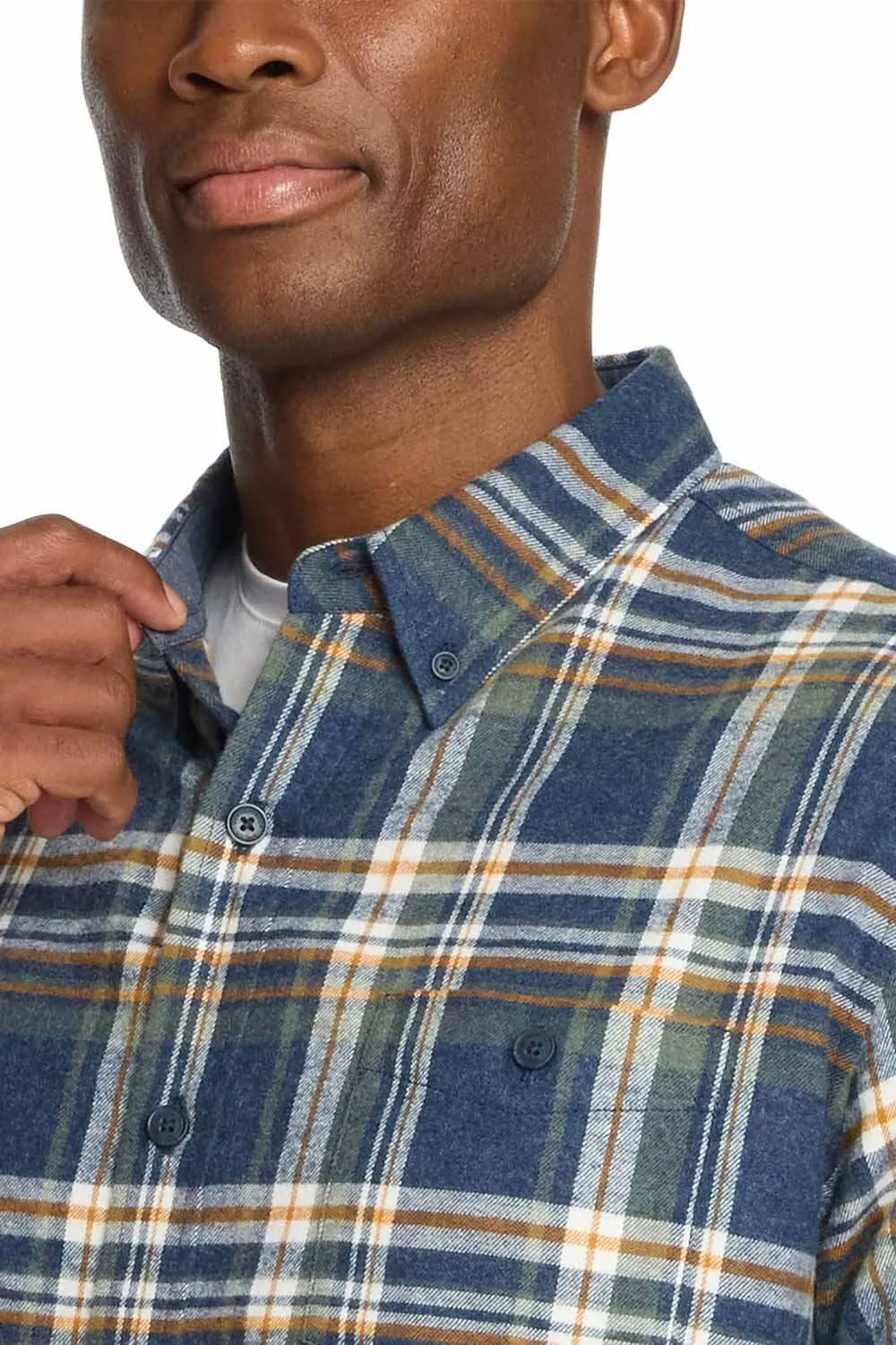 Weatherproof Vintage Brushed Flannel Shirt for Men in Parisian Night | F2485572GK-PARISIANNIGHT