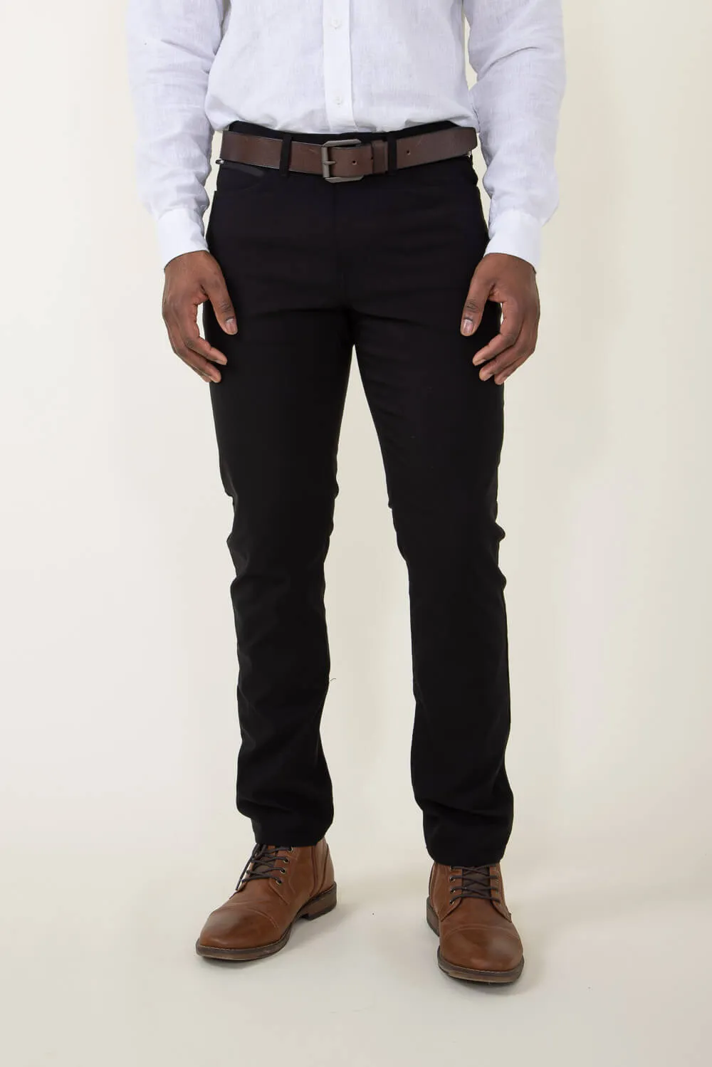 Weatherproof Vintage Momentum 5 Pocket Pants for Men in Black | W4S901-004 BLACK