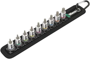 Wera 05003882001 Belt A 3 TORX® HF Zyklop bit socket set with holding function, 1/4" drive, 9 pieces
