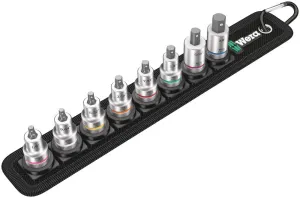 Wera 05003974001 Belt B Imperial 1 Zyklop In-Hex-Plus bit socket set with holding function, 3/8" drive, 8 pieces