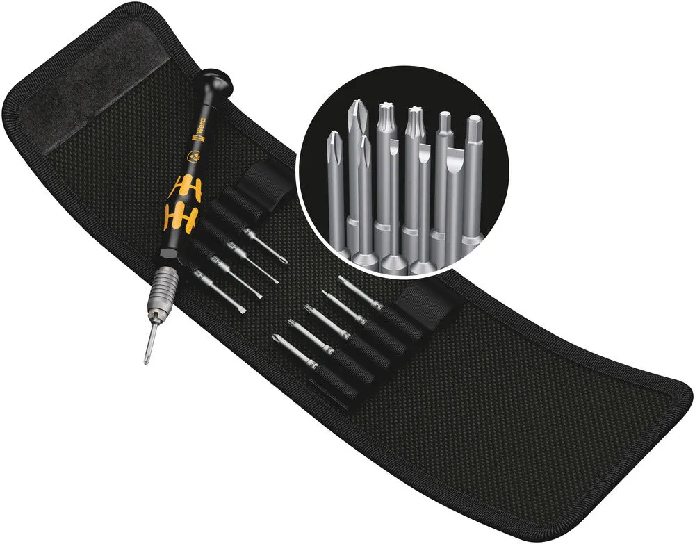 Wera 05073670001 Kraftform Kompakt Micro 11 ESD 1, 11 pieces