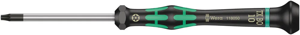 Wera 05118050001 2067 TORX® BO Screwdriver for tamper-proof TORX® screws for electronic applications, TX 10 x 60 mm
