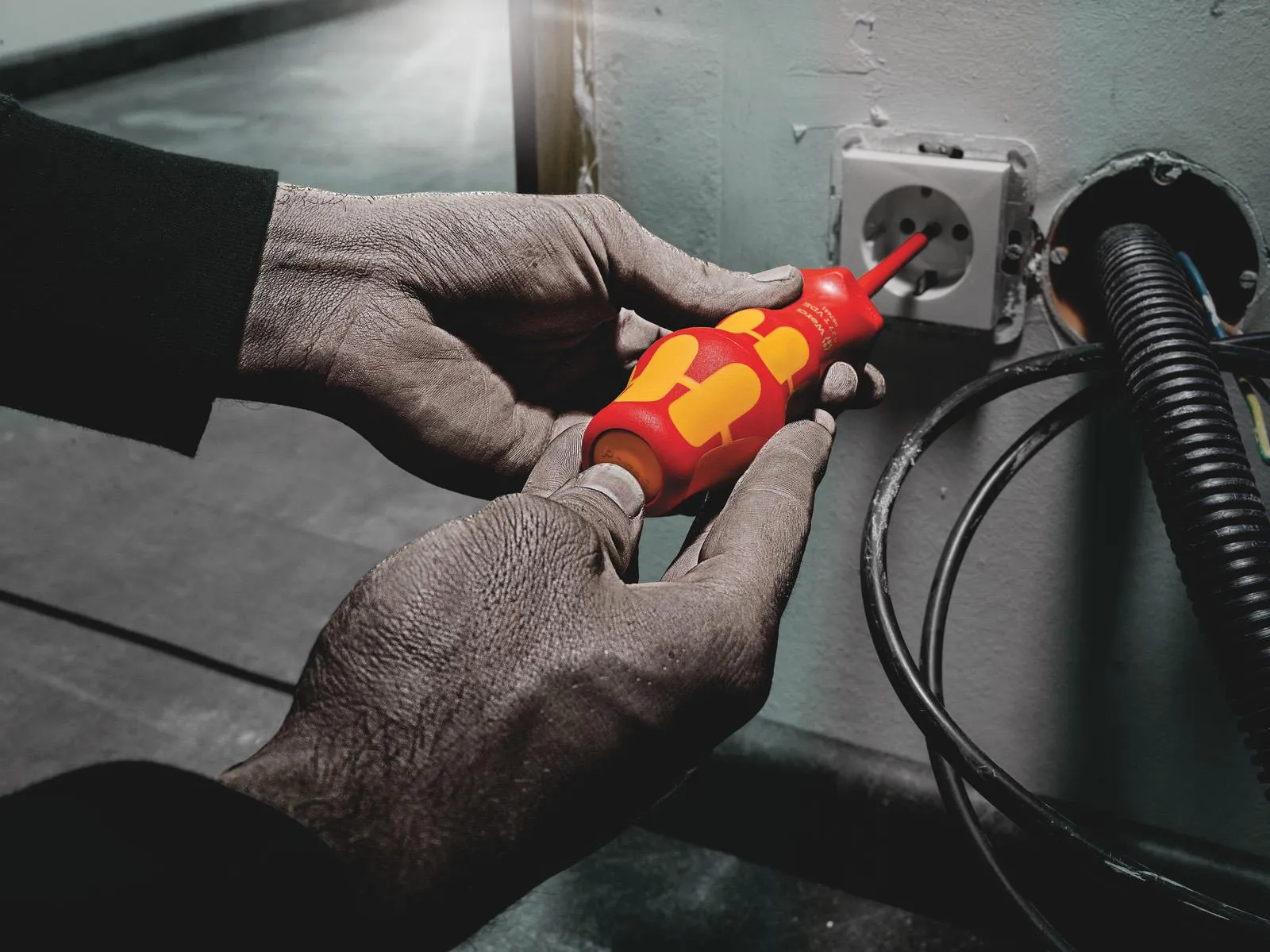 Wera Interchangeable VDE Screwdriver Set Kraftform Kompakt Turbo i 1 Tool Finder 16 Pieces Phillips Torx Pozi Slotted