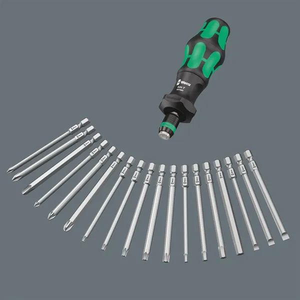 Wera KK Turbo 1 Kraftform Kompakt Tool Finder Screwdriver Bit Set 19pc   Tool Pouch