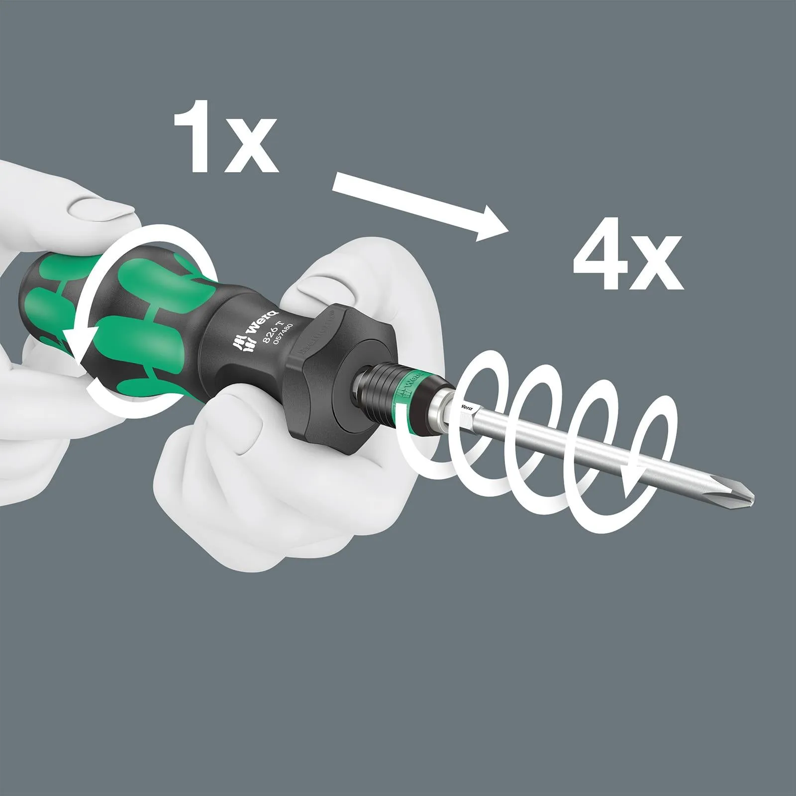 Wera Kraftform Kompakt Turbo 1 Interchangable Screwdriver Set 19 Piece in Case