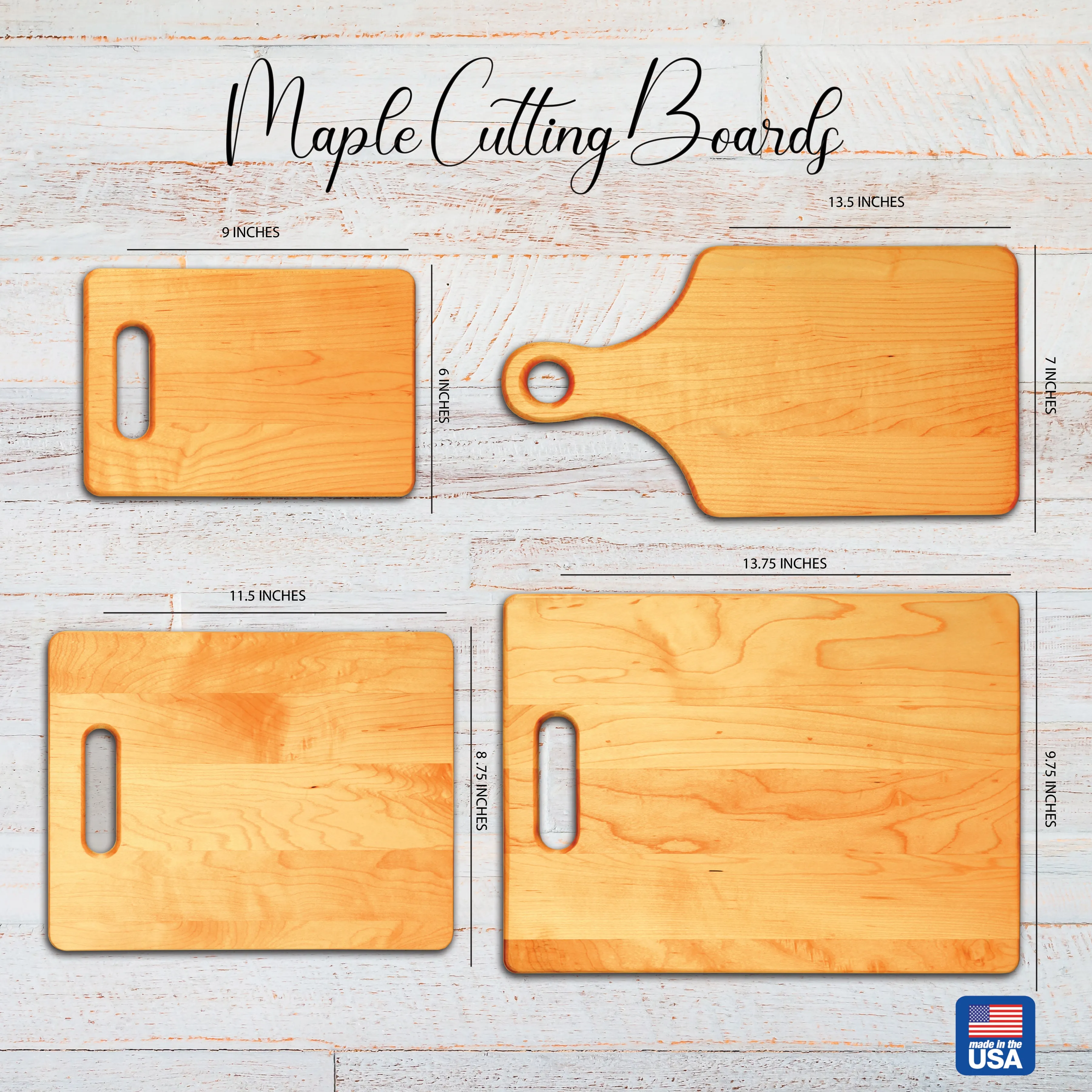 Where it all began sign with custom coordinates and state Maple Cutting Board