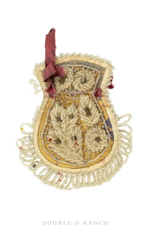 Whimsey, Purse, Pocket, Heavy Beadwork, Vintage, Turn of the Century, 305